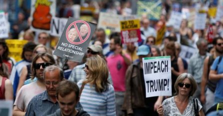 Hiljade ljudi u Edinburghu protestuju protiv Trumpa