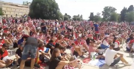 BACANJE NA SVE STRANE: Evo šta su navijači Hrvatske radili Francuzima u Zadru