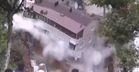 TURSKA: Zgrada nestala za samo nekoliko sekundi zbog velikih kiša, policijske i vatrogasne jedinice na licu mjesta