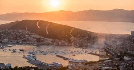 IMPRESIVAN  ISPRAĆAJ: Evo kako je iz zraka izgledao oproštaj Splićana od Olivera (FOTO)