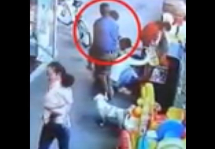 Jezivo: Kamera uhvatila trenutak kako muškarac otima šestogodišnjeg dječaka! (VIDEO)