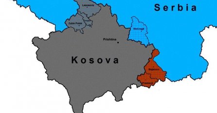 PROCURIO ALBANSKI PLAN: Pogledajte kako izgleda njihova mapa podijeljenog Kosova (FOTO)