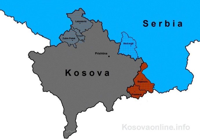 PROCURIO ALBANSKI PLAN: Pogledajte kako izgleda njihova mapa podijeljenog Kosova (FOTO)