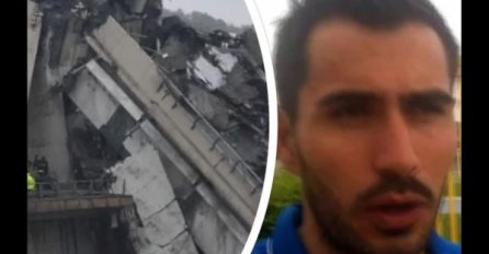 ITALIJANSKI GOLMAN SE SURVAO SA MOSTA U GENOVI:  Pao je sa 30 metara visine - "Čudo je da sam uopšte živ"  (VIDEO)