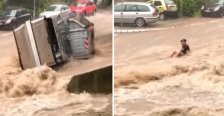 KAO DA JE SUDNJI DAN U BEOGRADU: Bujica nosi nosi ljude niz ulicu, ČUJE SE VRISKA -  Zvuk sirene hitne pomoći i vatrogasaca odjekuje svuda