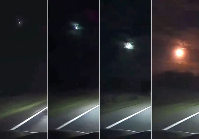 Sve je snimljeno: Na nebu eksplodirala 'vatrena kugla', STANOVNICI OSTALI U ČUDU niko ne zna o čemu se radi (VIDEO)