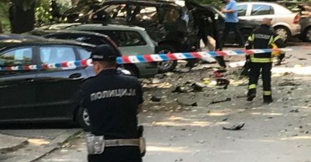 STRAVIČNA EKSPLOZIJA,  AUTOMOBIL VODITELJICE PINKA POTPUNO UNIŠTEN: Od siline udara popucala stakla na okolnim zgradama!