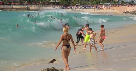 SABLASNI PRIZORI NA PLAŽI, OGROMNO STVORENJE ISPLIVALO IZ MORA: Kupači vrištali i bježali na sve strane! (VIDEO)