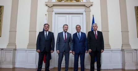Članovi Predsjedništva BiH s ministrom Lavrovom o unapređenju saradnje