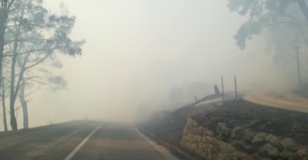 PAKAO U HRVATSKOJ, GORE KUĆE, VATRA GUTA SVE PRED SOBOM: Zastrašujući prizori, saobraćaj u prekidu (FOTO)