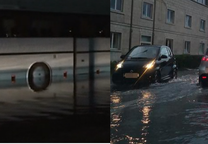HAOS U REGIONU: Olujno nevrijeme potopilo grad, voda je prodirala u garaže, podrume, poslovne prostore, kuće!