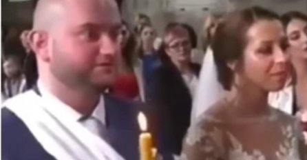 SRPSKI MLADOŽENJA HIT NA INTERNETU: Sveštenik ga pitao da li se obećao drugoj ženi, NJEGOV ODGOVOR OSTAVIO JE U ŠOKU PRISUTNE (VIDEO)