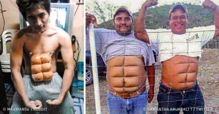 Ko kaže da za ''pločice'' treba teretana: Zbog ovih fotografija ćete PLAKATI OD SMIJEHA!