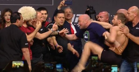 HAOS NA VAGANJU: McGregor se pokušao fizički obračunati i donekle uspio, Khabib ponavljao samo jednu riječ