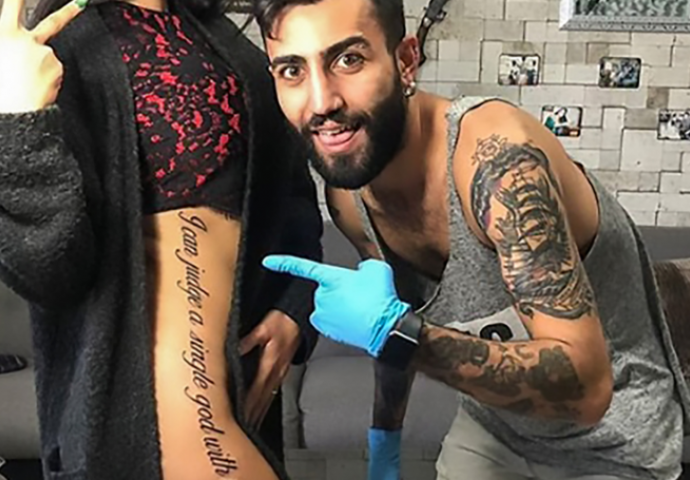 Ona se skinula i pokazala novu tetovažu: Sada joj se svi smiju, a kad vidite donji dio i vi ćete!