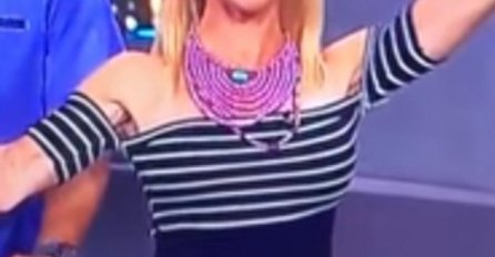 SKANDAL KOJI ĆE SE PAMTITI: Voditeljici ispao ZUB usred emisije, počela da ga traži po podu!