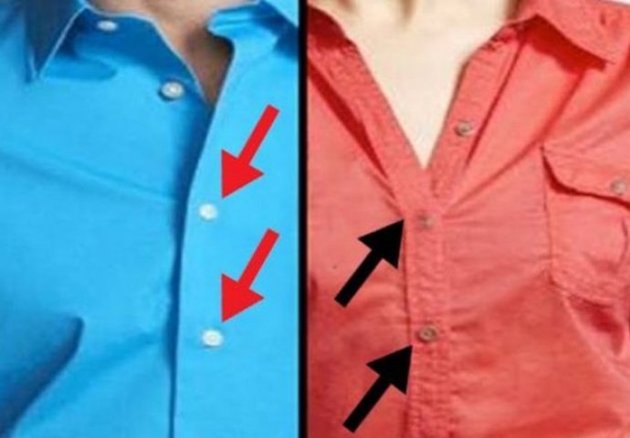 SIGURNO VAS ZANIMA: Evo zašto su dugmići na muškim košuljama sa desne, a na ženskim sa lijeve strane?