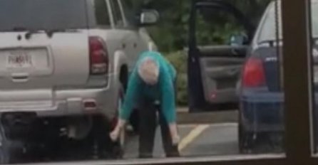 BAKA NIJE ZNALA DA JE SNIMAJU: Sada cijeli svijet priča o tome šta je uradila na parkingu!