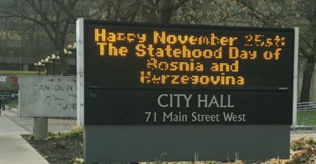 GRAD U KANADI OBILJEŽIO DAN DRŽAVNOSTI BiH: "Bosanci su blagoslovljeni lijepom zemljom i ponosnim ljudima"
