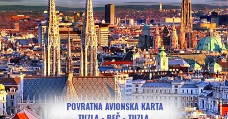 Povratna avio karta Tuzla-Beč-Tuzla uz Citydeal!