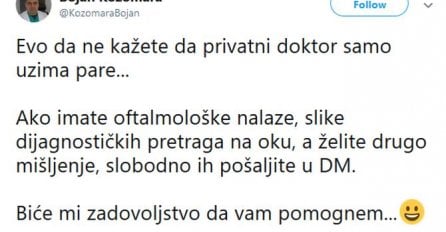 O POTEZU MLADOG LJEKARA BRUJI REGION: Banjalučanin oduševio objavom na Twitteru, sada ga neprestano ZATRPAVAJU PORUKAMA!