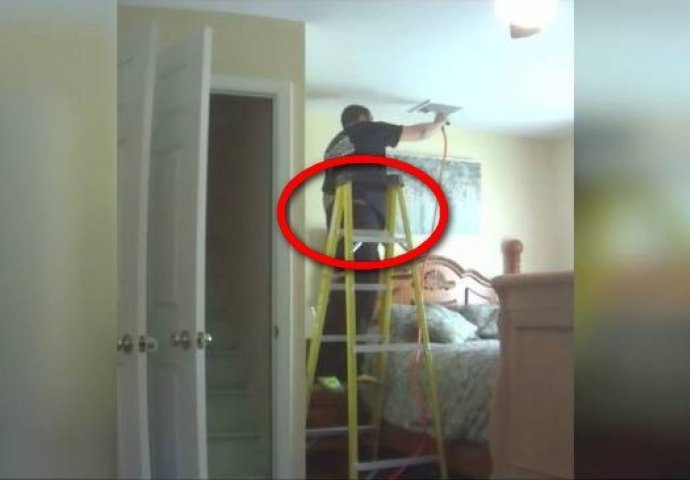 Žena sakrila kameru u svojoj spavaćoj sobi i uhvatila majstora kako radi OVU gadost: A onda ju je njegov odgovor totalno IZLUDIO