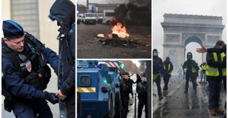 ALARMANTNO STANJE U PARIZU, GRAD POD OPSADOM: Lokve krvi po ulicama! Demonstranti kamenicama gađaju policiju koja ih zasipa suzavcem!