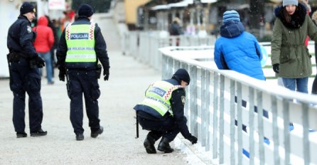 POLICAJKA NIJE ODOLJELA SNIJEGU: Napravila grudvu, šta mislite ko je bio meta? 