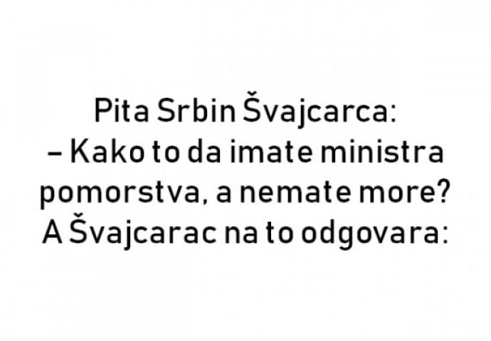 VIC: Razgovaraju Srbin i Švicarac