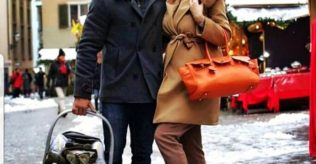 ZIMSKA IDILA SREĆNE PORODICE: Popularna pjevačica prvi put prošetala sa mužem i sinčićem (FOTO)