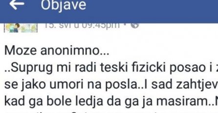 Njen muž stalno traži MASAŽU, a kad je otkrila ko ga MASIRA ŠOKIRALA JE LJUDE (FOTO)