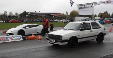 OVO JE BRUTALNO: Pogledajte kako je bosanski GOLF 2 PONIZIO VOZAČA LAMBORGHINIA (VIDEO)