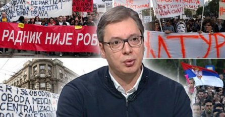 DA LI JE OVO KONAČNI PAD ALEKSANDRA VUČIĆA: Pogledajte prizore iz Srbije sa sinoćnjeg protesta (FOTO)