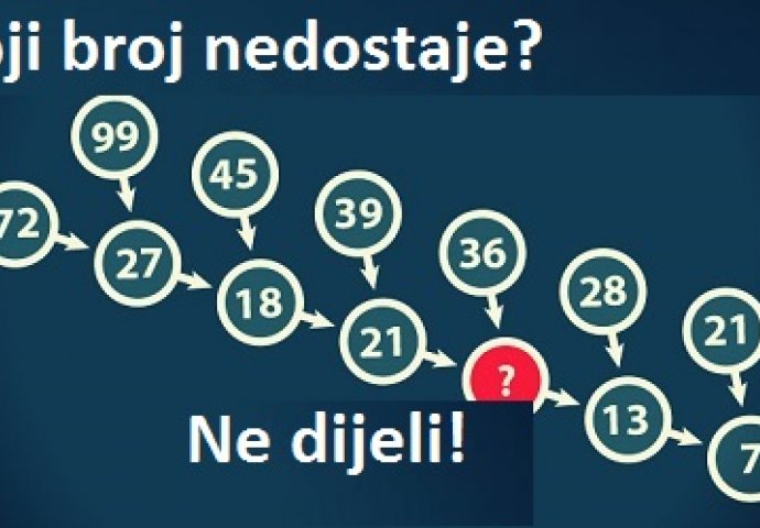 Samo oni sa visokim IQ mogu ispravno da riješe ovaj problem