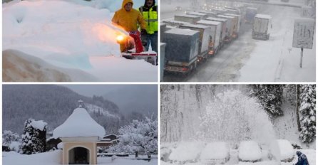APOKALIPTIČNI PRIZORI KAKVI SE VIĐAJU JEDNOM U 100 GODINA: Snijeg sve zatrpao, NAJGORE TEK DOLAZI (FOTO)