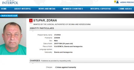 Interpol raspisao međunarodnu potjernicu za Zoranom Stuparom