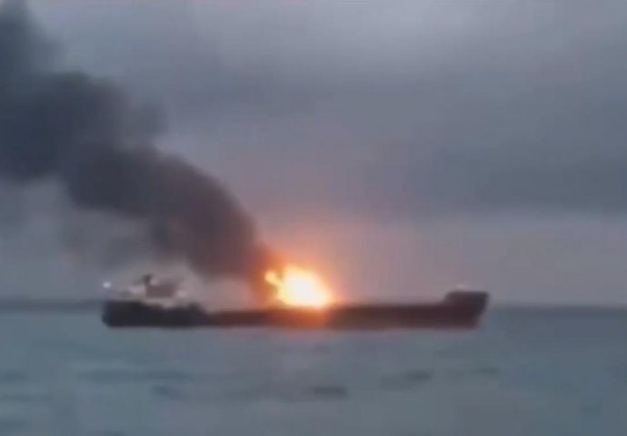 Nakon eksplozije gore dva tankera u Kerčkom zaljevu, najmanje 10 poginulih