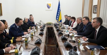 Dodik i Džaferović primili delegaciju Biroa Nacionalne garde SAD