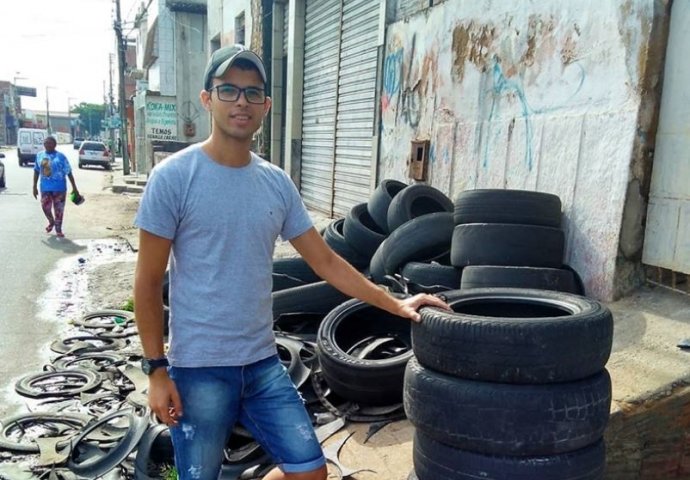 MLADIĆ JE DOŠAO NA IDEJU KAKO DA ISKORISTI STARE AUTOMOBILSKE GUME: Oduševio je sve vlasnike životinja (FOTO) 