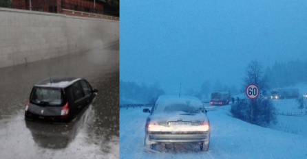 IMA LI KRAJA NEDAĆAMA: Dok se jedni bore s poplavama, ovaj dio BiH zatrpao snijeg