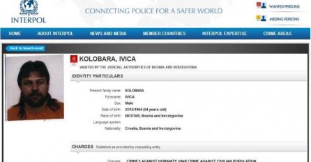 Interpol raspisao potjernicu za Ivicom Kolobarom