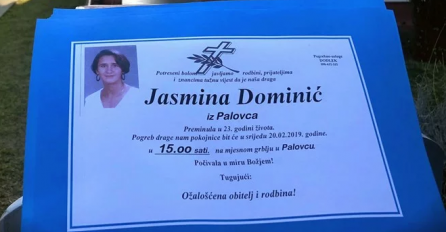 Objavljena osmrtnica Jasmine Dominić, otkriven uzrok smrti