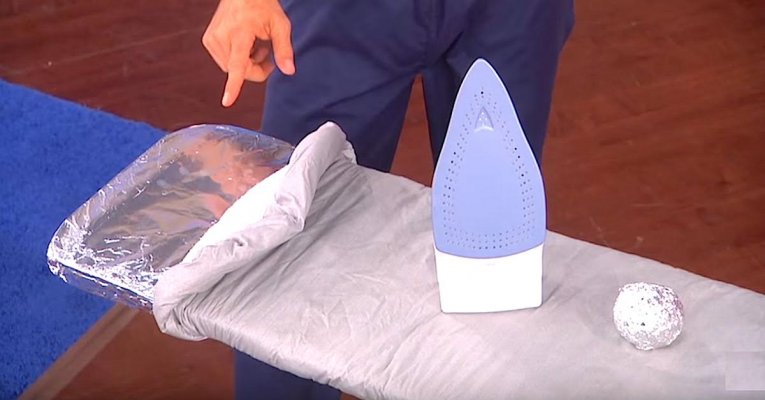 ironing-tin-foil
