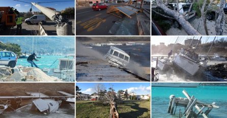 HOROR U HRVATSKOJ, RASPALA SE ZGRADA, UNIŠTEN KONZUM, MORE SE IZLIJEVA NA CESTU: Bura nosi sve pred sobom, POGLEDAJTE ZASTRAŠUJUĆE PRIZORE (FOTO)