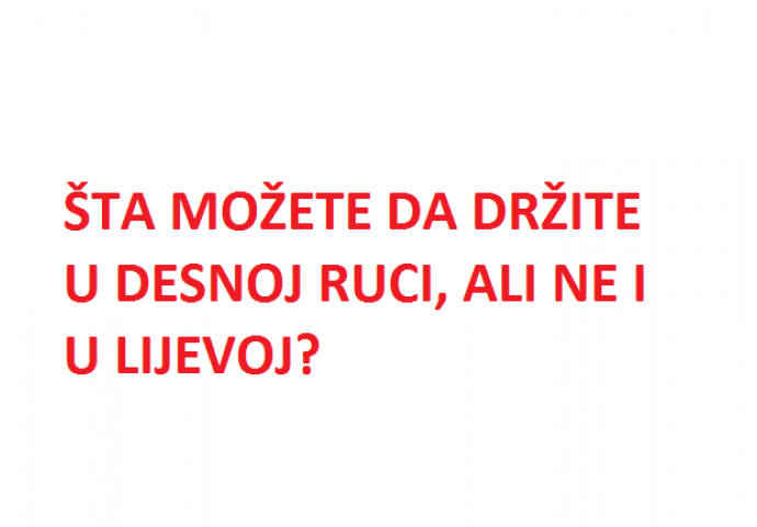 OVO PITANJE DJELUJE LAKO, ALI NIKO NE ZNA ODGOVOR: Možda vam se čini lako, ali zbunit će vam mozak!