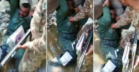 PROCURILE SNIMKE ZAROBLJENOG INDIJSKOG PILOTA: Mlatili su ga rukama i nogama, vukli kroz vodu (UZNEMIRUJUĆI VIDEO)