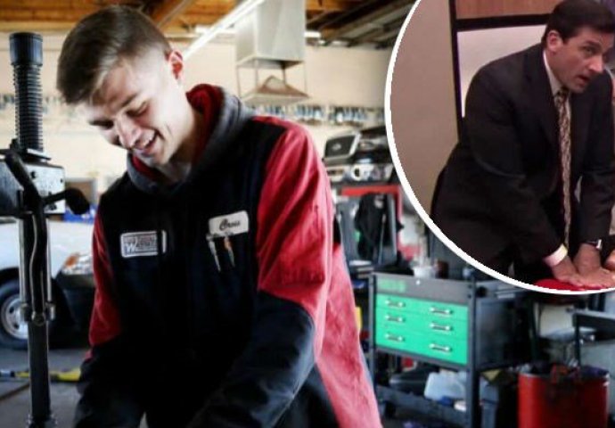 SPASIO ŽIVOT DJEVOJCI GLEDAJUĆI SERIJU ''The Office''