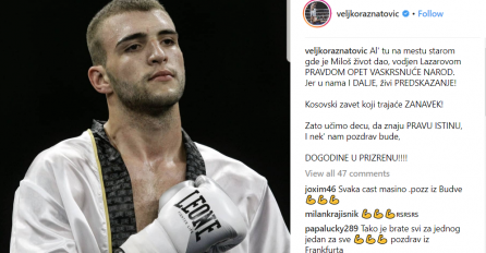 ARKANOV I CECIN SIN VELJKO RAŽNATOVIĆ PORUKOM O KOSOVU ZAPALIO REGION: "Tamo gdje je Milož život dao..."