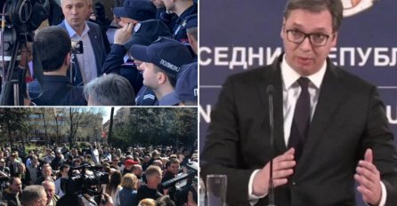 Haos u Beogradu, blokirani svi izlazi iz zgrade Predsjedništva: VUČIĆ ZAROBLJEN