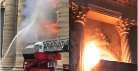 UŽAS! GORI CRKVA: Vatra kulja na sve strane, ljudi su unutra, vatrogasci gase požar (VIDEO)
